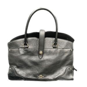 COACH Black Leather Satchel Handbag